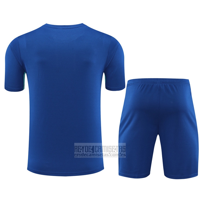 Chandal del Barcelona Manga Corta 2023-2024 Azul - Pantalon Corto